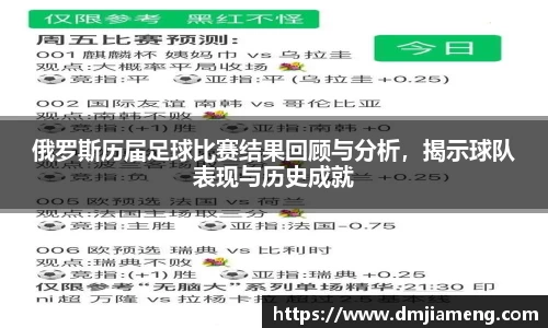 俄罗斯历届足球比赛结果回顾与分析，揭示球队表现与历史成就