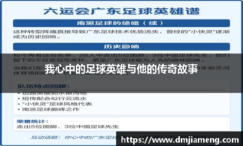 我心中的足球英雄与他的传奇故事